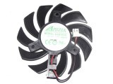 Apistek GA81S2U NNTB 12V 0.38A 2Wire 2 Pins Graphic card fan for video card vga card diameter 75mm Pitch 40MM