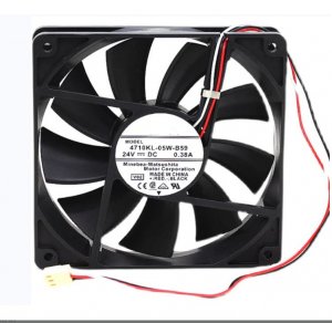 NMB 120mm 4710KL-05W-B59 24V 0.38A  3 Wires Inverter Cooling Fan 120x25mm