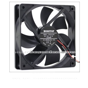 BOSSTOP 12025 12CM 12025L05R 5V 0.2A 1200RPM 2 Wires USB Brushless Fan