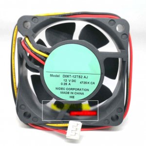 60MM D06T-12TS2 12V 0.25A 3 Wires 6CM Cooling Fan 60x25MM