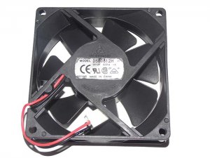 Delta 8CM 8025 DSB0812H DC12V 0.21A 2 Wires 2 Pins Case Fan