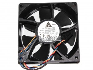 Delta 80x25mm QUR0812SH AD01 12V 0.5A 4 Wires PWM  4 Pins Case Fan Server Cooler For Dell PN:DW014