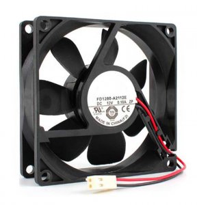 80mm FD1280-A2112E 12V 0.18A 2 Wires Converter Cooling Fan 80x80x25mm