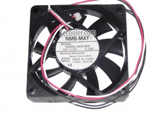 NMB 7015 7CM 2806KL-04W-B59 12V 0.28A 3 Wires 3 Pins Case Fan