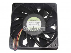 SUNON 120x38mm PSD1212PMB1 F 12V 21W 3 Wires 3 Pins Case Fan Server Fan