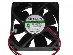 SUNON KDE1208PTV1 13.MS.A.GN 12V 1.6W 2 wires 2 pins case fan cpu cooler 80*25mm