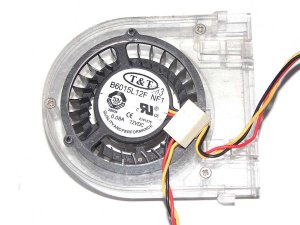 T&T B6015L12F NF1 12V 0.08A 3 Wires DC Blower Cooler Fan